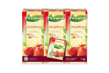 Pickwick Aardbeien - 3 x 25 zakjes