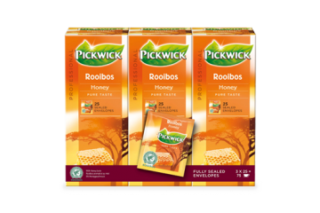 Pickwick Rooibos Honing - 3 x 25 zakjes