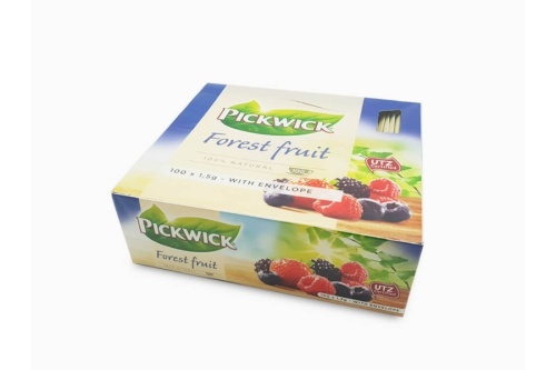 Pickwick Thee Bosvruchten 100 theezakjes à 2 gram met envelop
